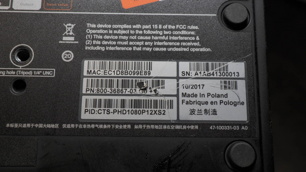 Cisco TT C8-02 Cameras - Swico Auctions